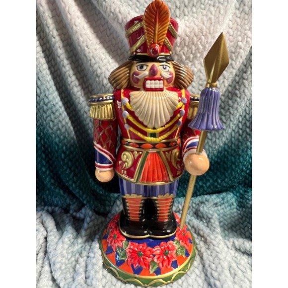 Signature Home Collection Soldier Nutcracker 16" Ceramic Christmas Decor - Picture 1 of 10